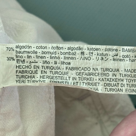 Zara Men’s Linen Blend Shorts – White – Size 30 - Picture 5 of 8